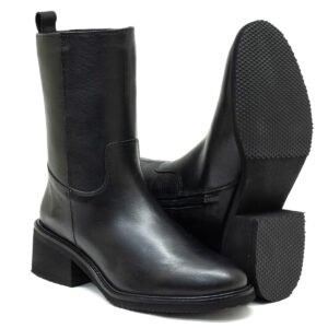 Bota de Couro Cano Médio